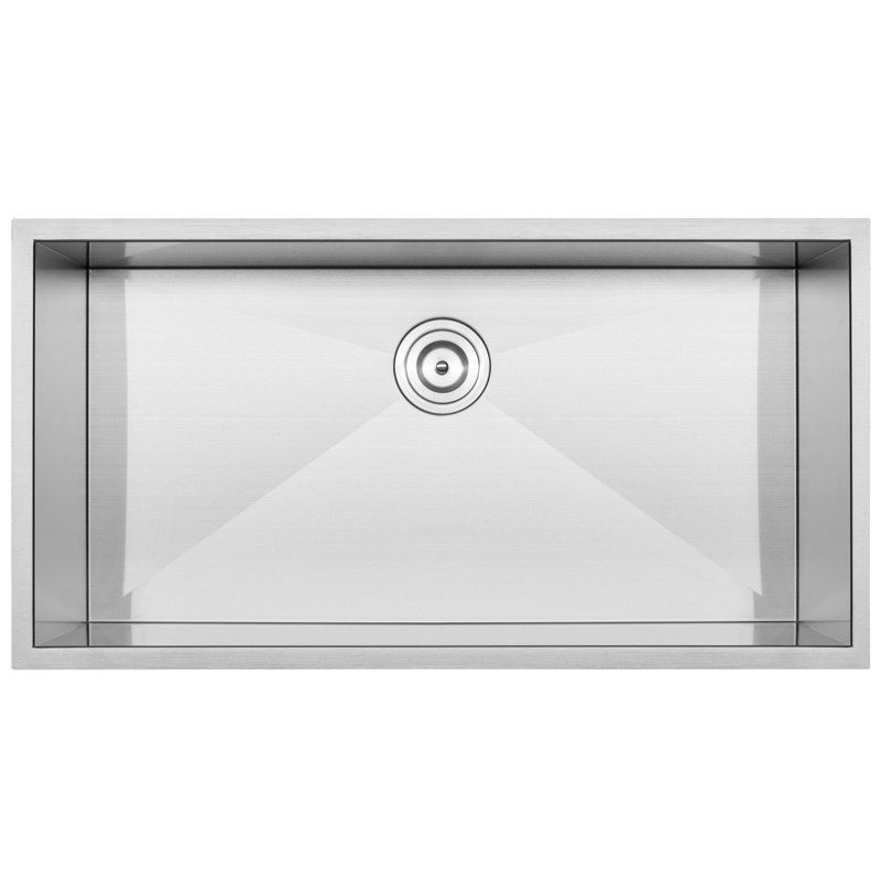 Ticor Sinks Pacific Series 36'' L Undermount Single Bowl Stainless